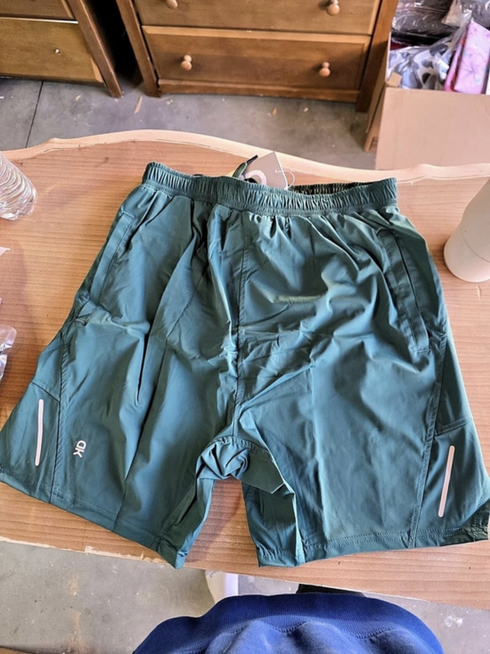 Little Donkey Andy Athletic Shorts in Green Size Small New